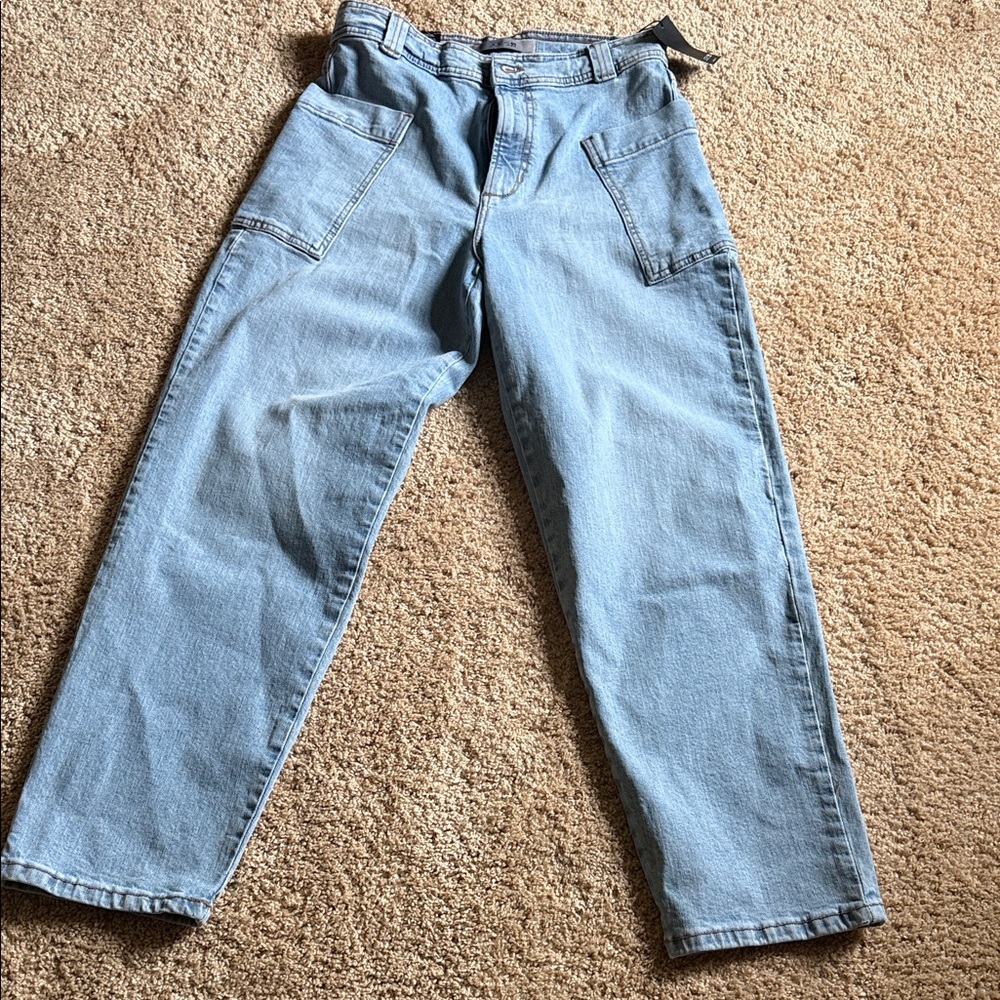 Joe's Jeans Light Blue Barrel Leg Denim